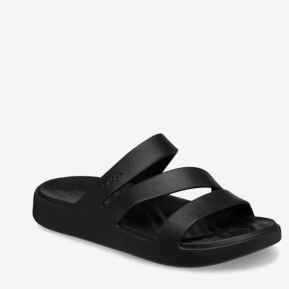 CROCS Shoes - CROCS Women's Black Triple Strap Sandals